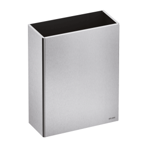 Poubelle inox rectangulaire murale, 25 litres